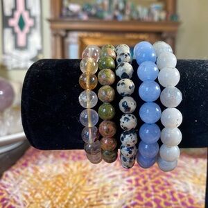 💎 5 Gemstone Bracelet Bundle – VioletGEMS – $20